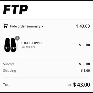 FTP LOGO SLIPPERS (DEADSTOCK)